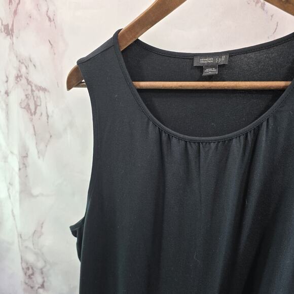 J Jill Dress Womens XL P Petite Black Sleeveless Midi Maxi Tank Wearever - Picture 2 of 10